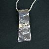 Fine silver reticulated freeform abstract pendant.  $85